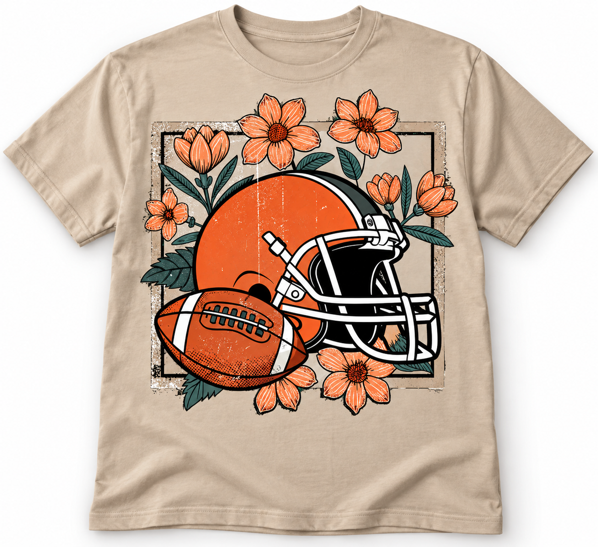 Floral Helmet tshirt