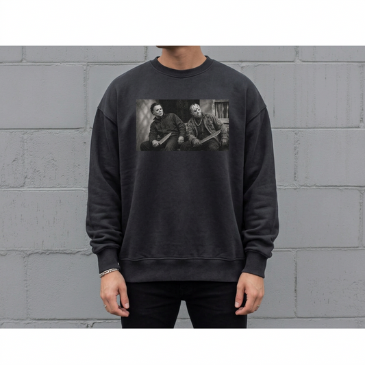 Michael & Jason halftone tshirt