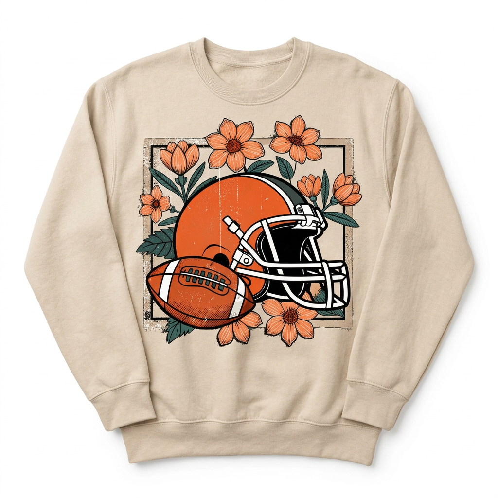 Floral Helmet tshirt