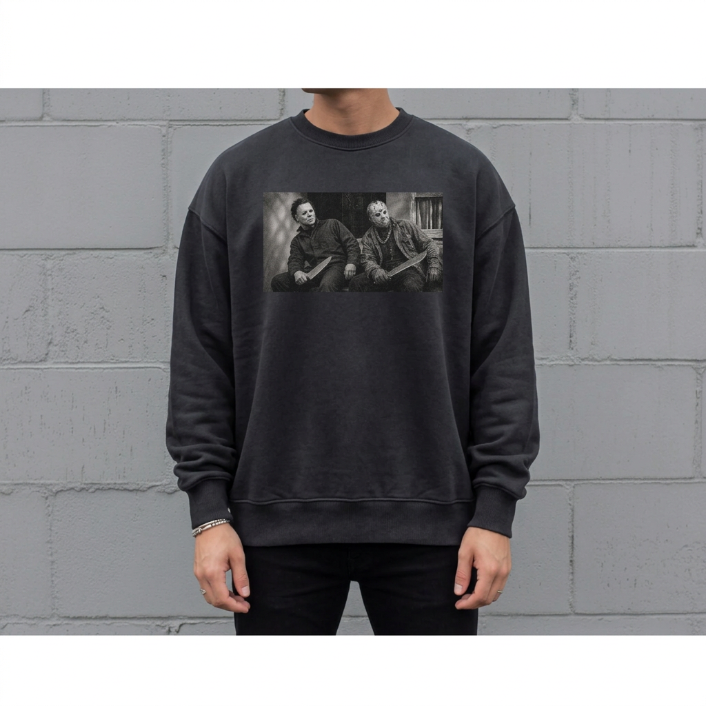 Michael & Jason halftone tshirt